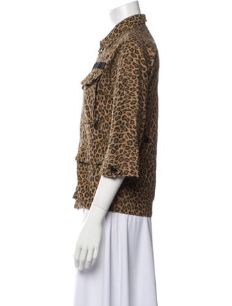 R13 Animal Print Utility Jacket