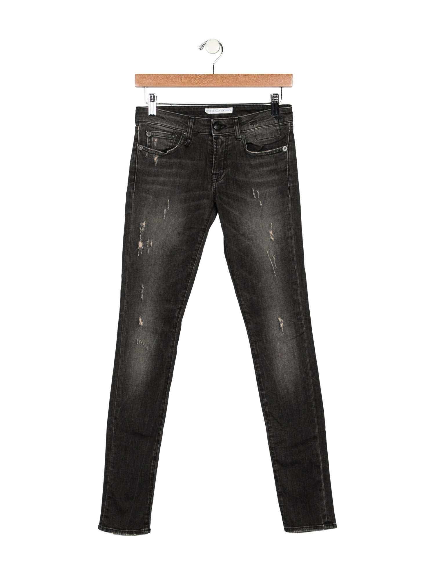 R13 Low-Rise Skinny Leg Jeans