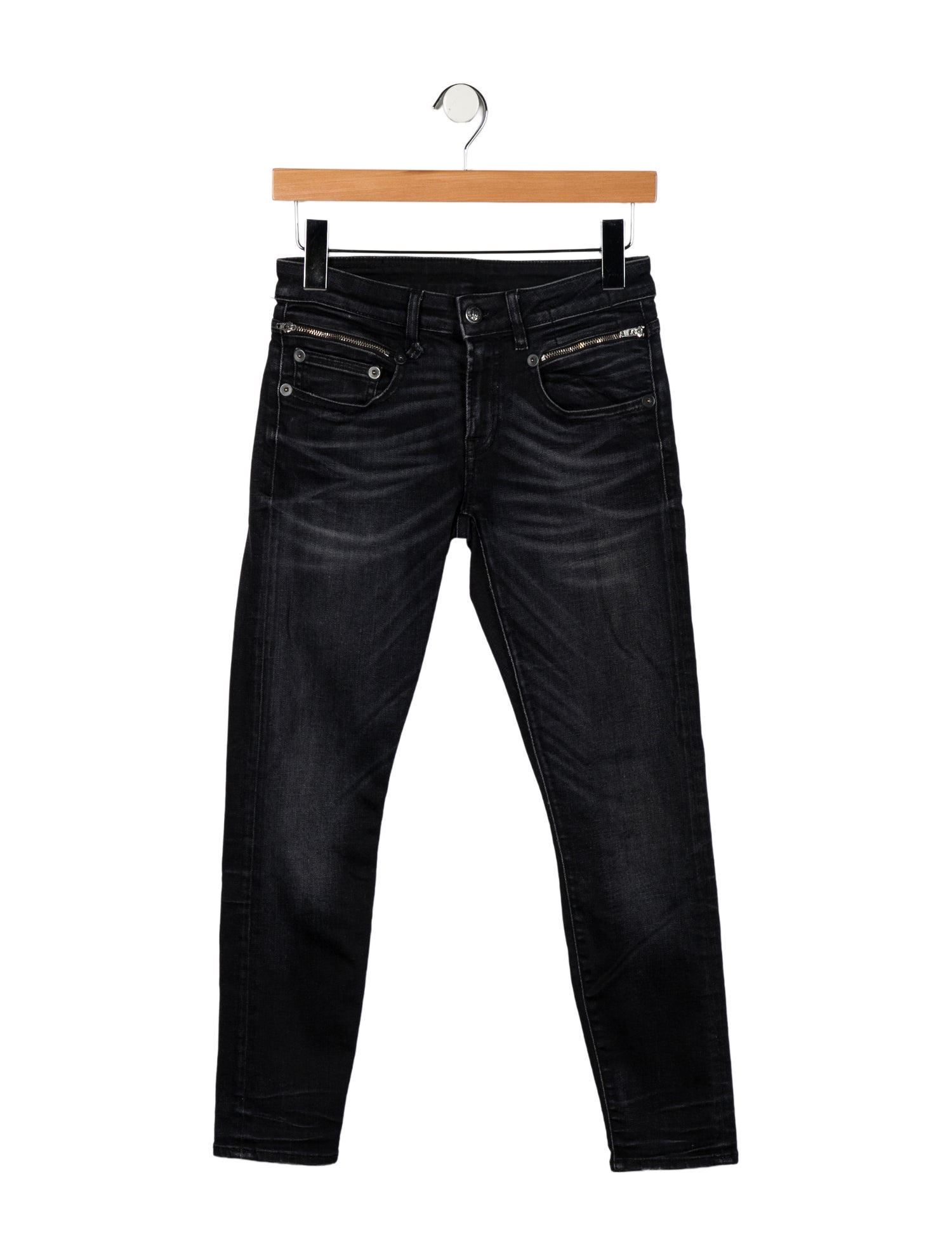 R13 Mid-Rise Skinny Leg Jeans