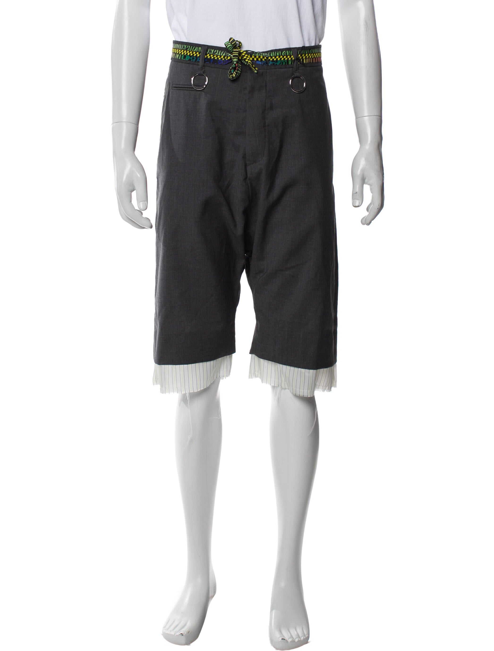 R13 Wool Flat Front Shorts