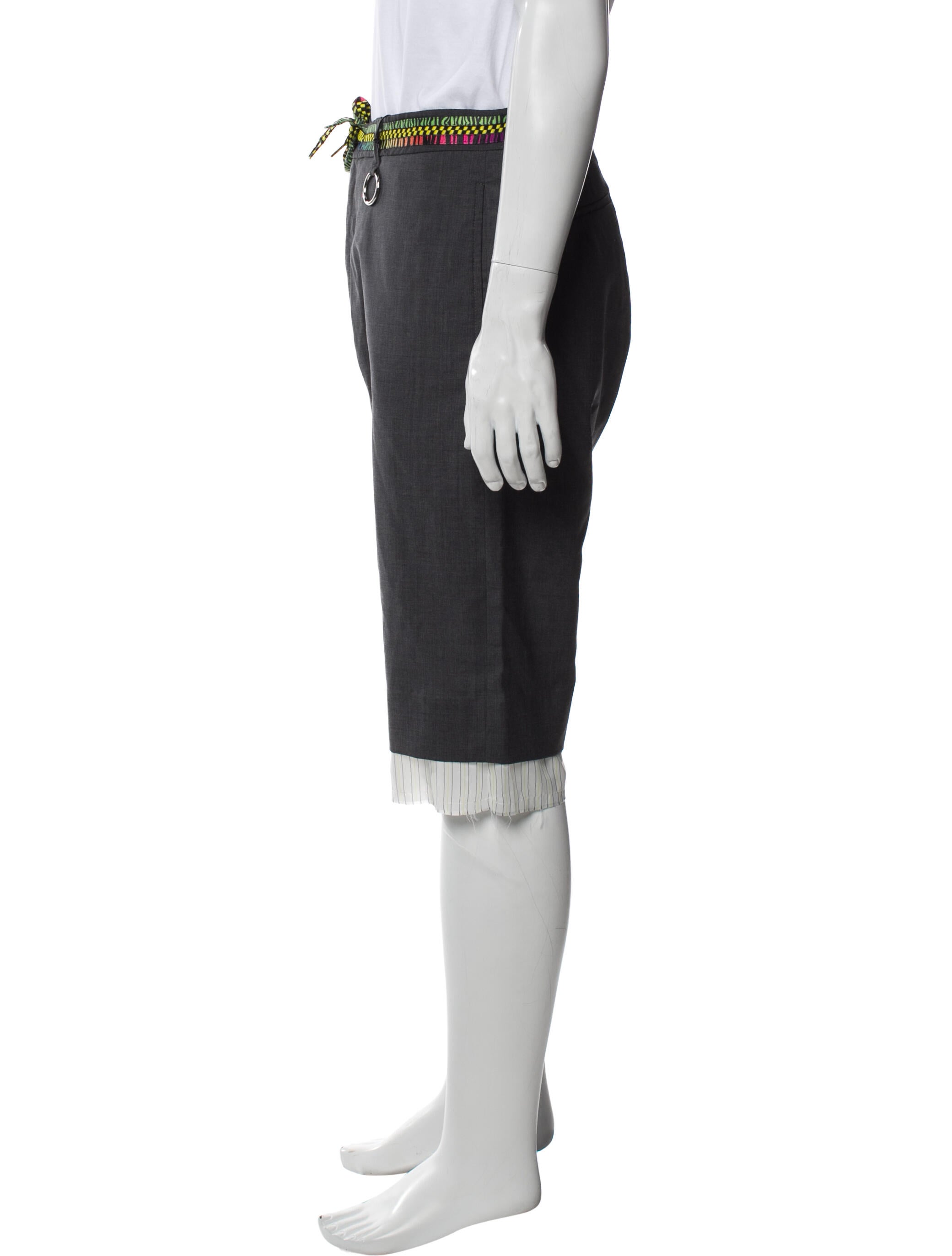 R13 Wool Flat Front Shorts