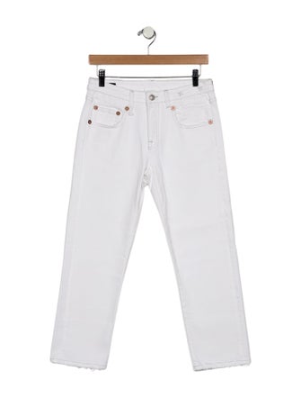 R13 Mid-Rise Straight Leg Jeans