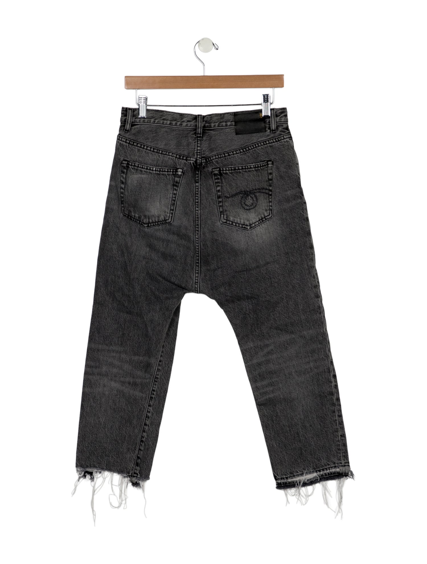 R13 High-Rise Straight Leg Jeans