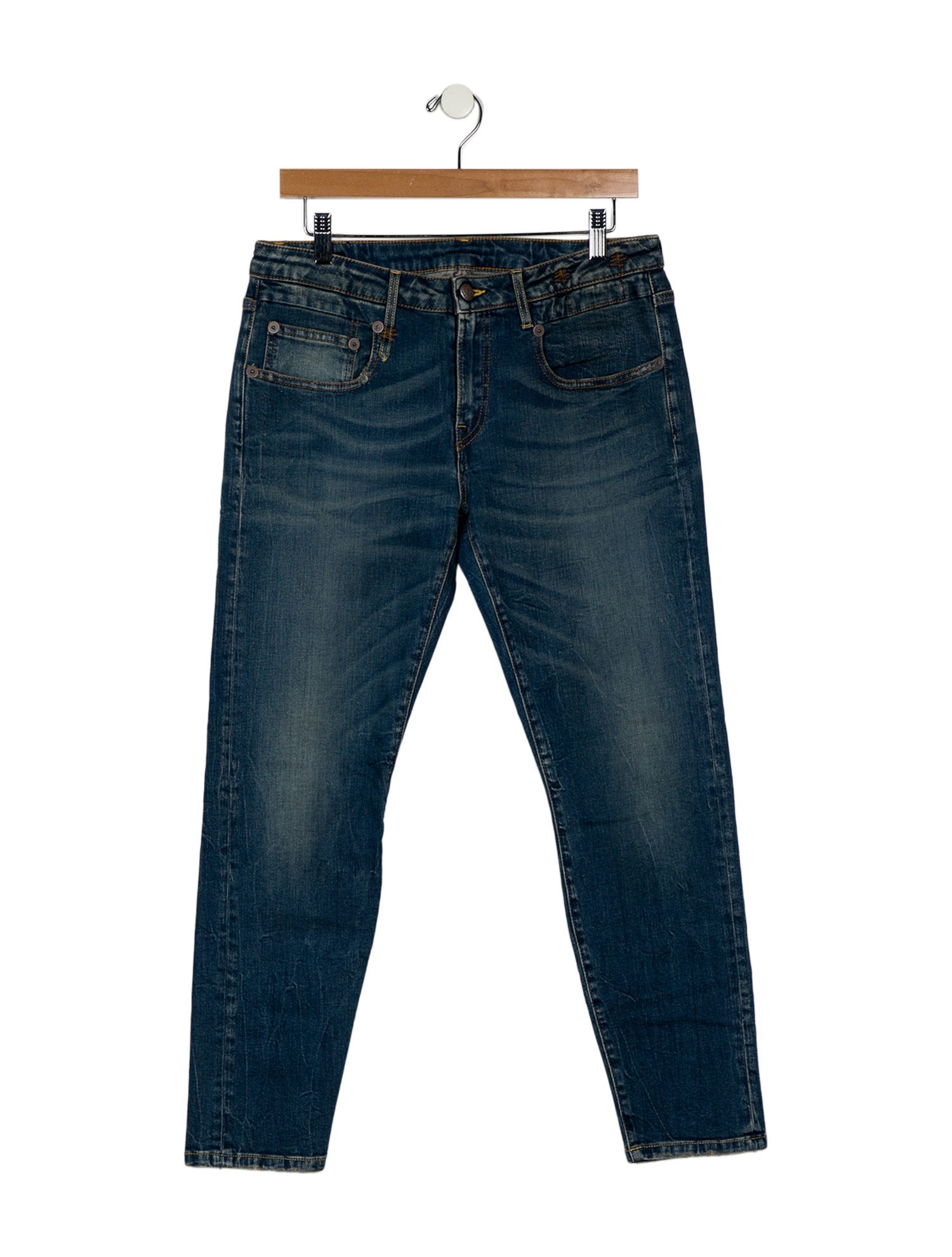 R13 Mid-Rise Skinny Leg Jeans