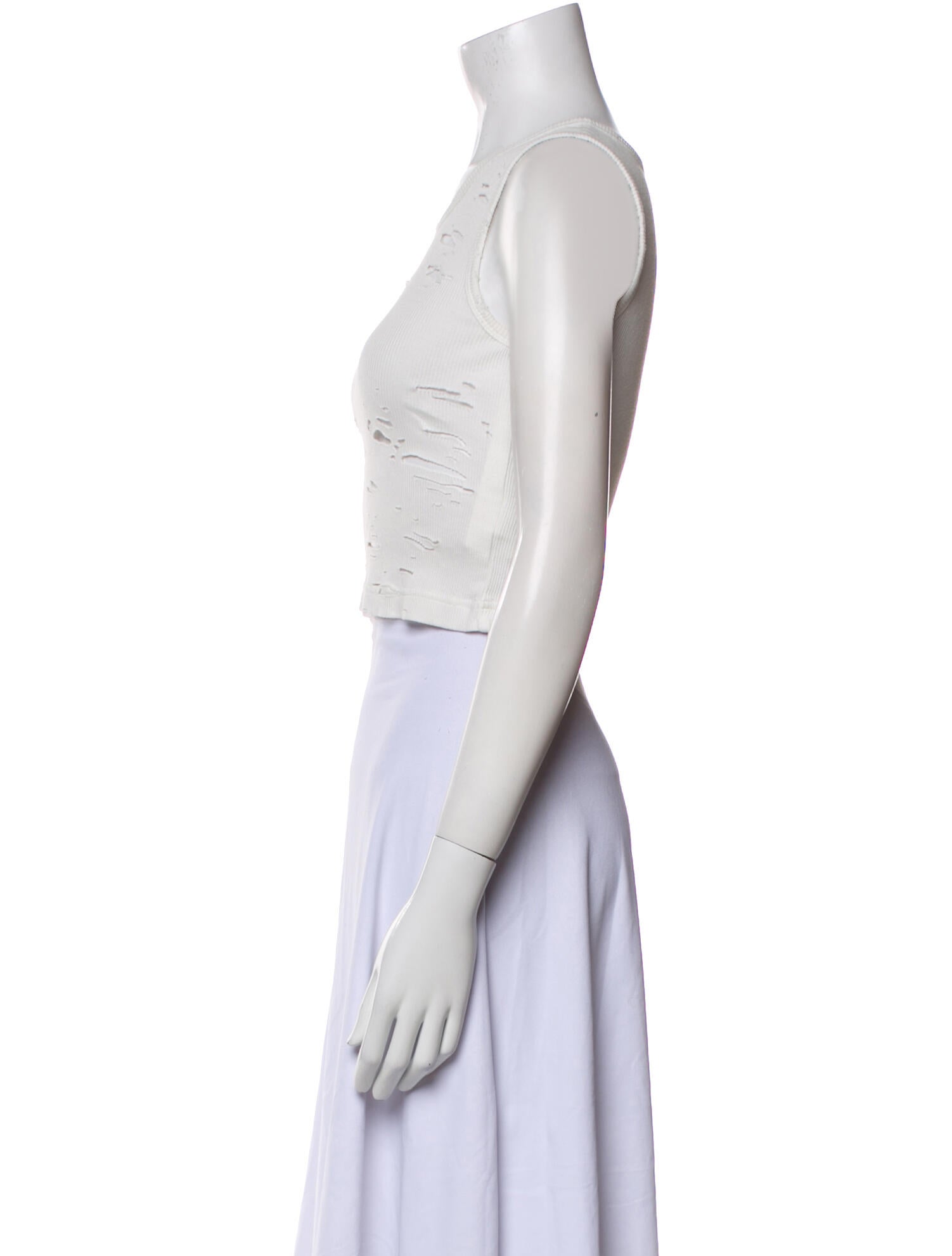 R13 Scoop Neck Sleeveless Crop Top