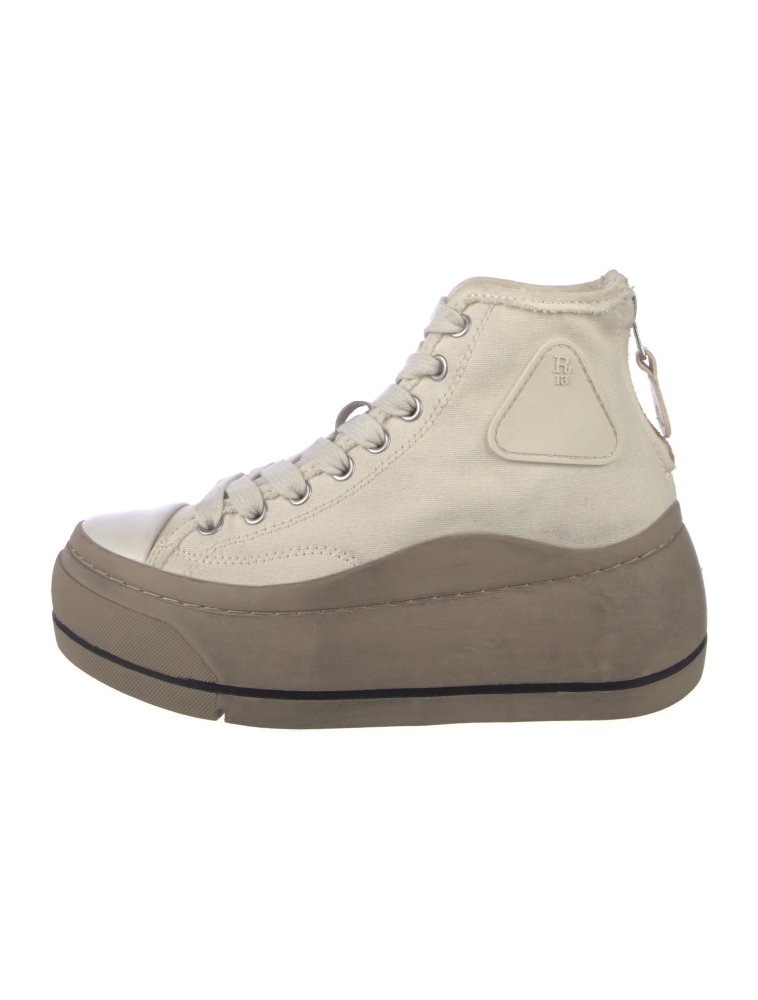 R13 Canvas Wedge Sneakers
