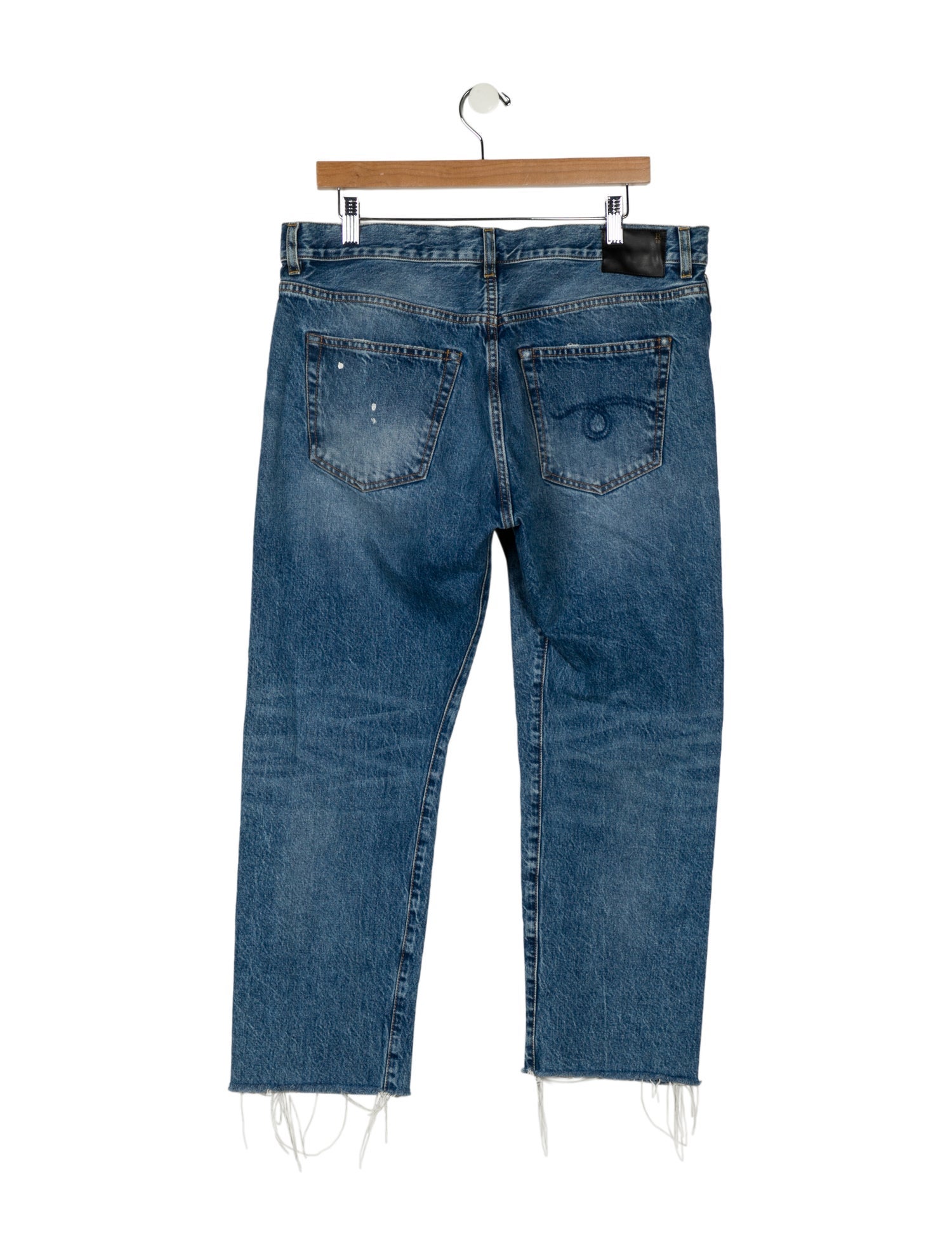R13 High-Rise Straight Leg Jeans