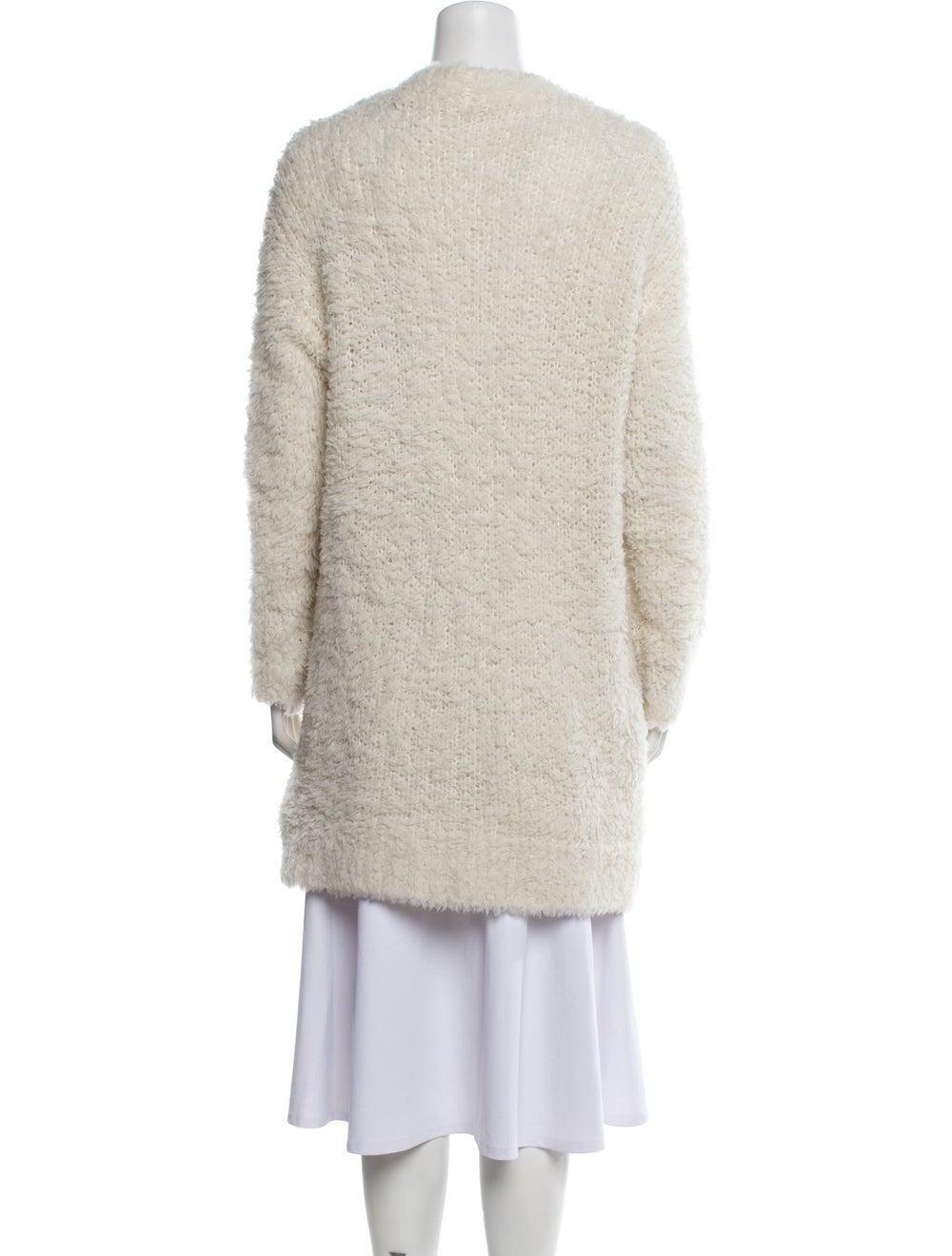 R13 Wool Jacket Neutrals Collarless Patch Pockets… - image 3