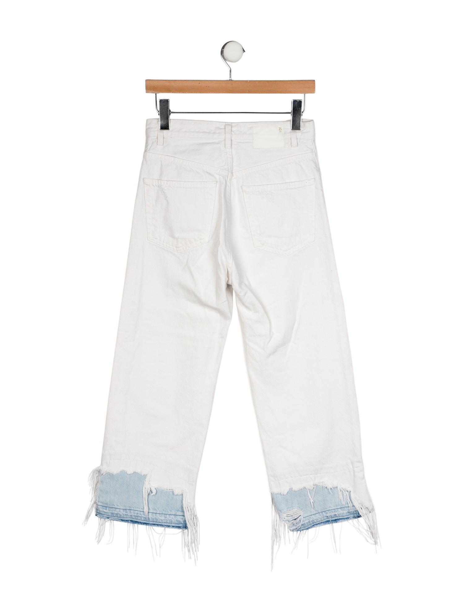 R13 High-Rise Straight Leg Jeans