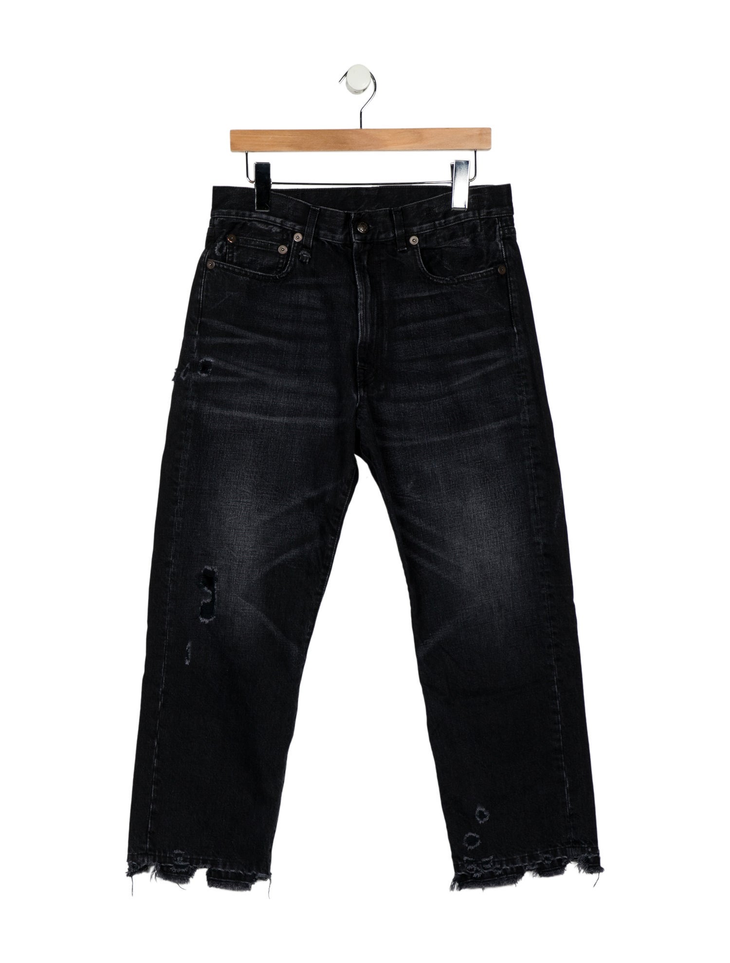 R13 High-Rise Straight Leg Jeans