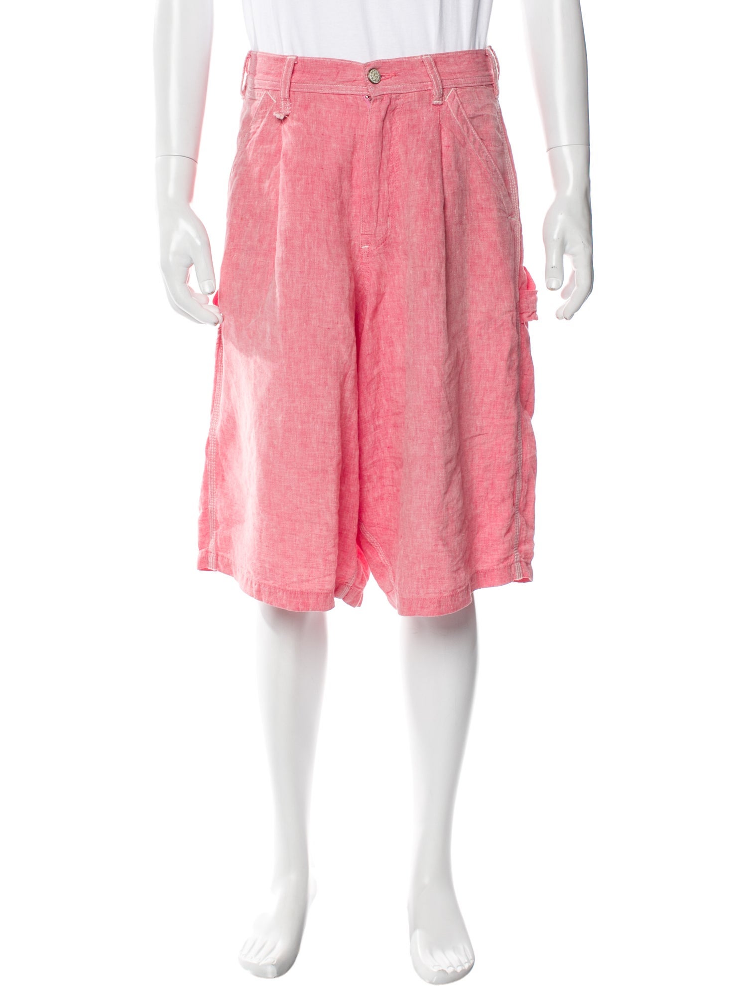 R13 Linen Flat Front Shorts