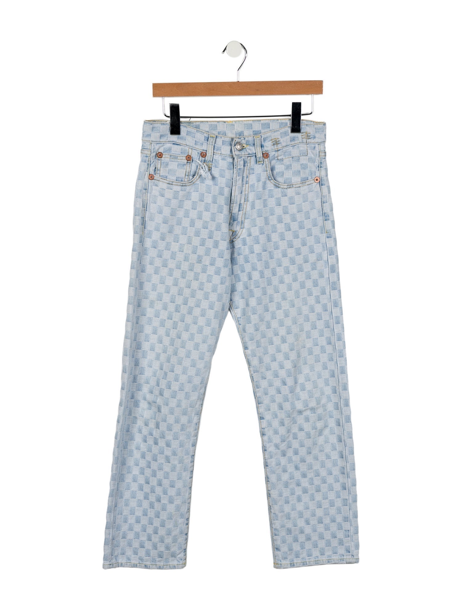 R13 High-Rise Straight Leg Jeans