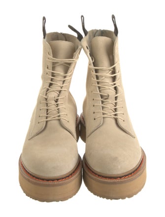 R13 Suede Combat Boots