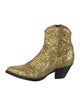 R13 Glitter Colorblock Pattern Western Boots