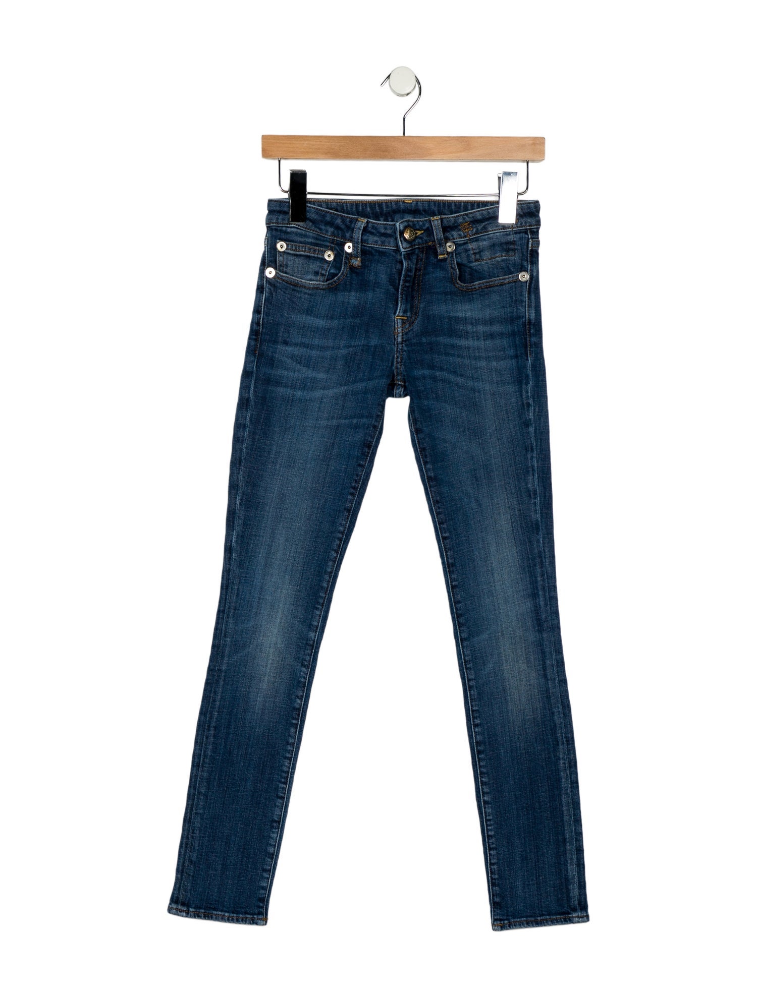 R13 Low-Rise Skinny Leg Jeans