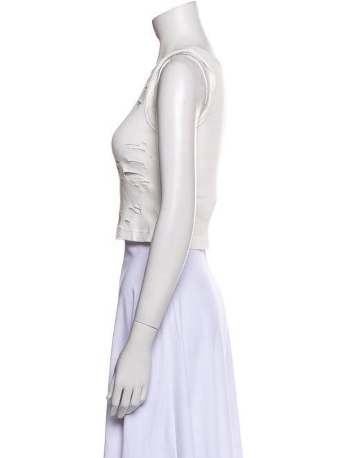 R13 Scoop Neck Sleeveless Crop Top