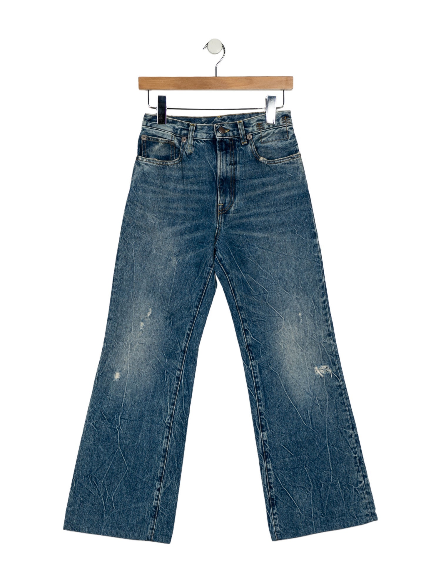 R13 High-Rise Wide Leg Jeans