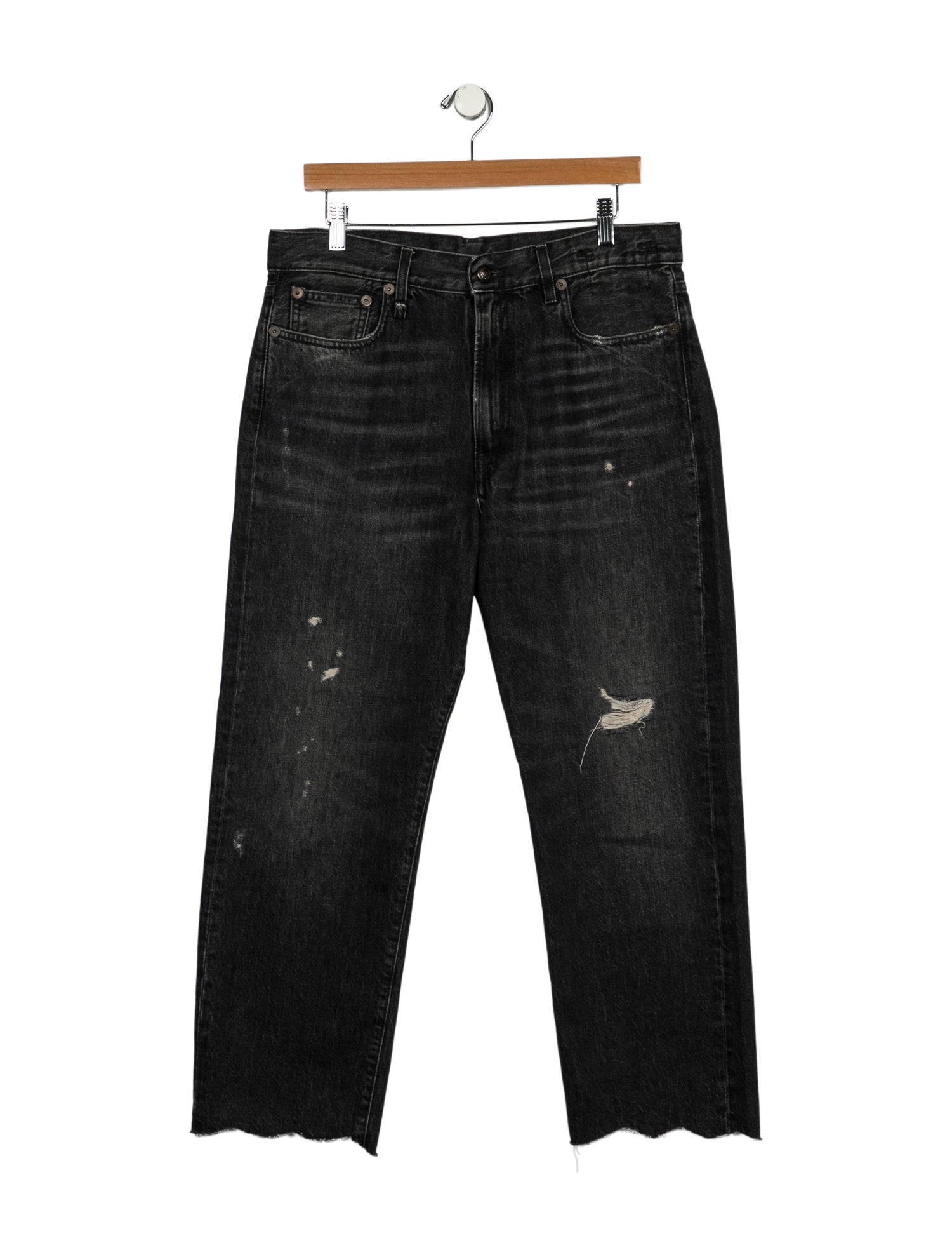 R13 High-Rise Wide Leg Jeans