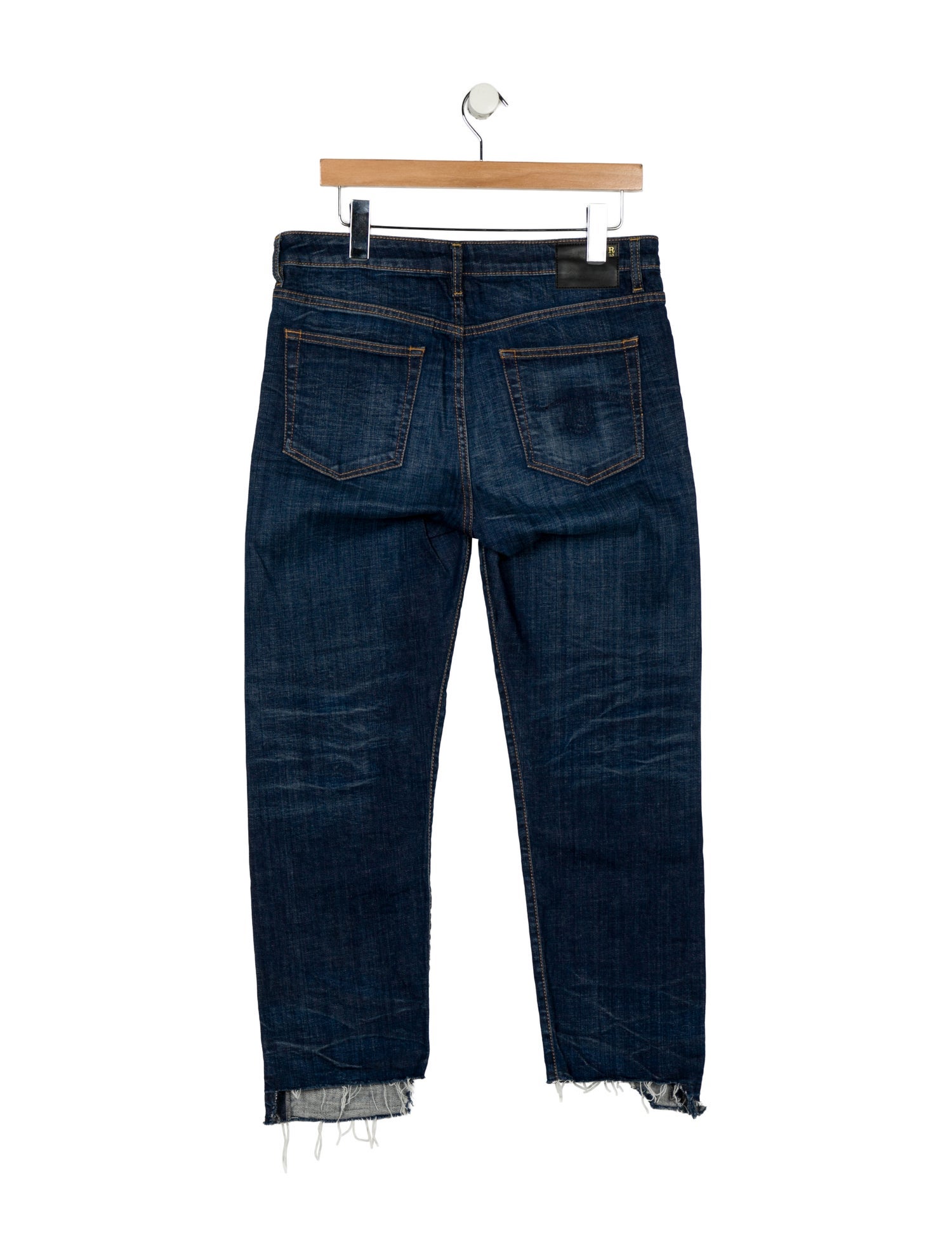 R13 Mid-Rise Straight Leg Jeans
