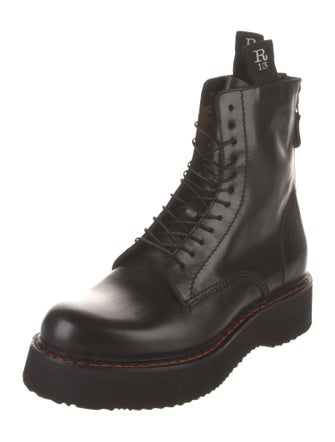 R13 Leather Combat Boots