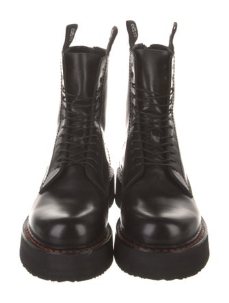 R13 Leather Combat Boots