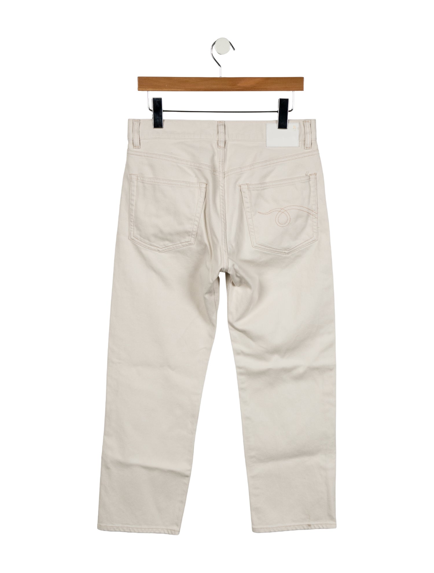 R13 High-Rise Straight Leg Jeans