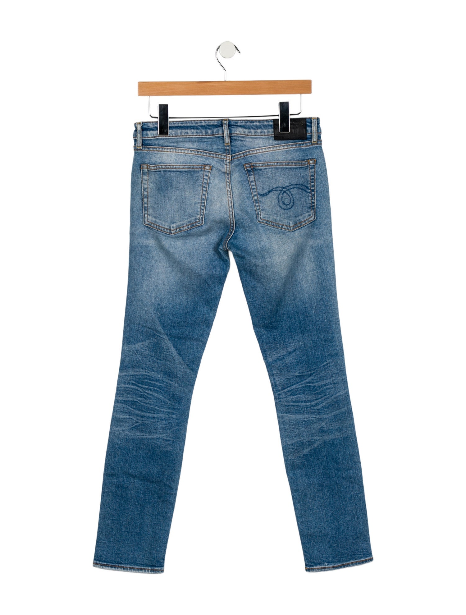 R13 Mid-Rise Skinny Leg Jeans