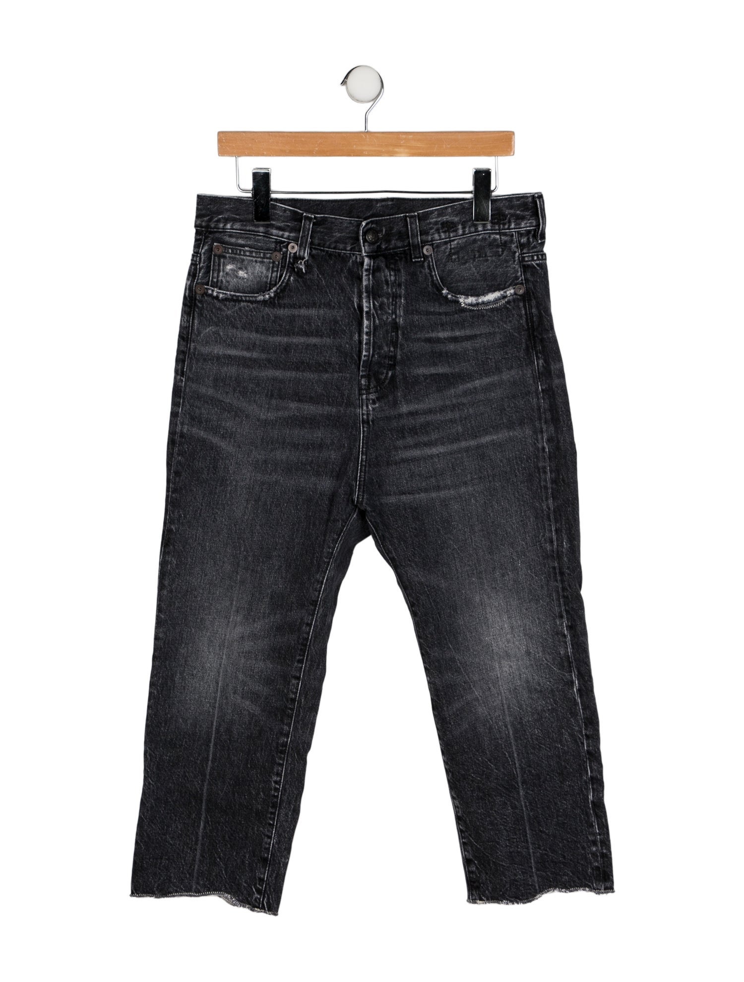 R13 High-Rise Straight Leg Jeans