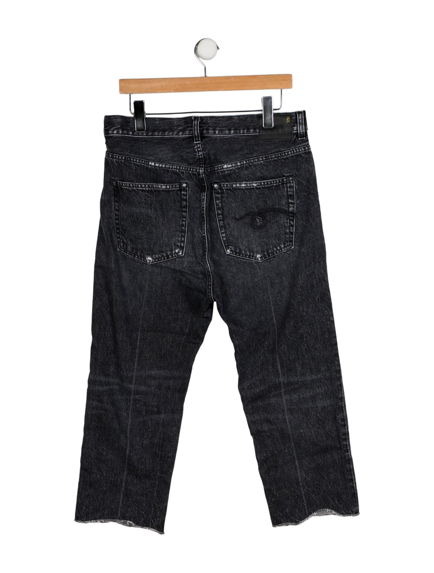 R13 High-Rise Straight Leg Jeans