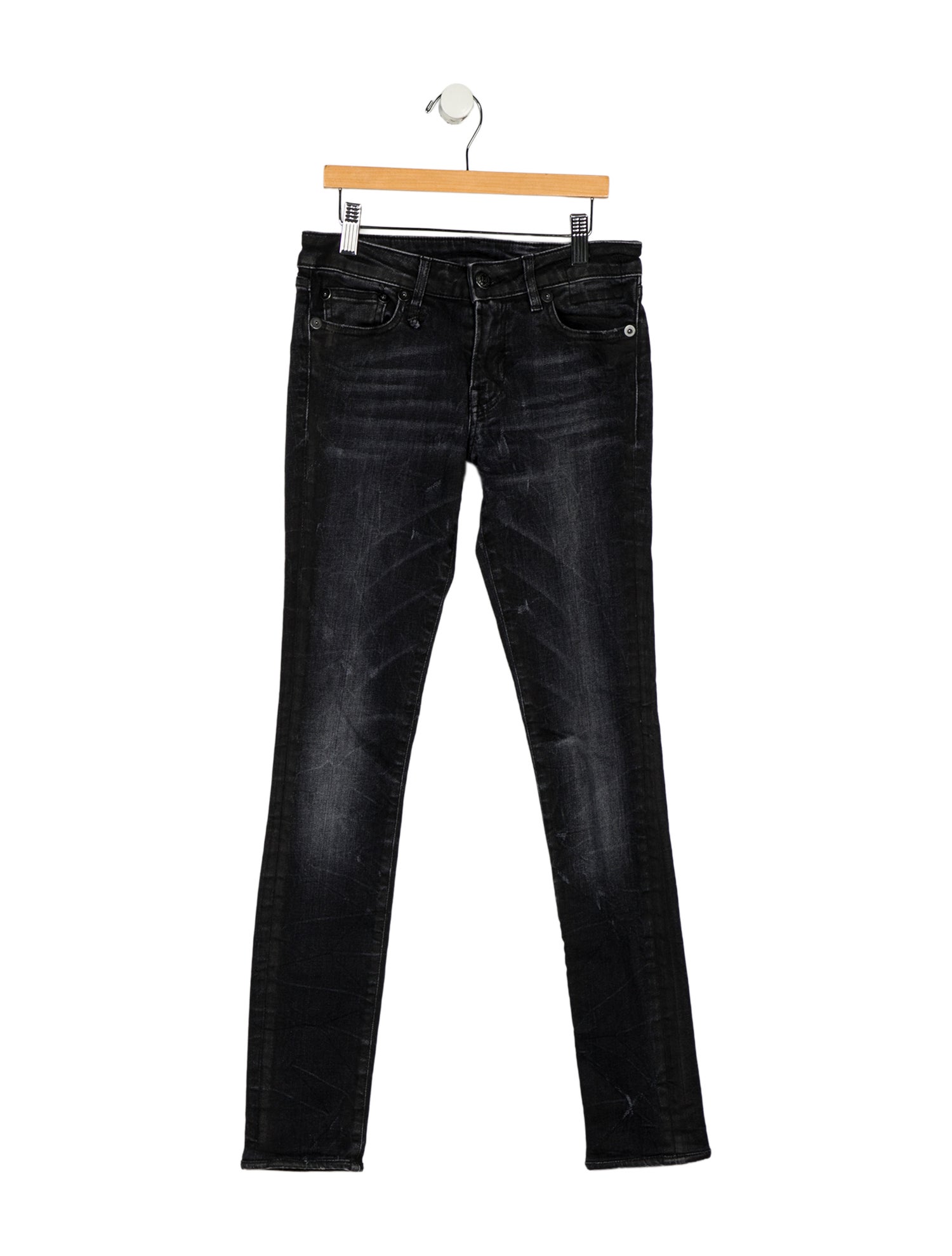 R13 Low-Rise Skinny Leg Jeans
