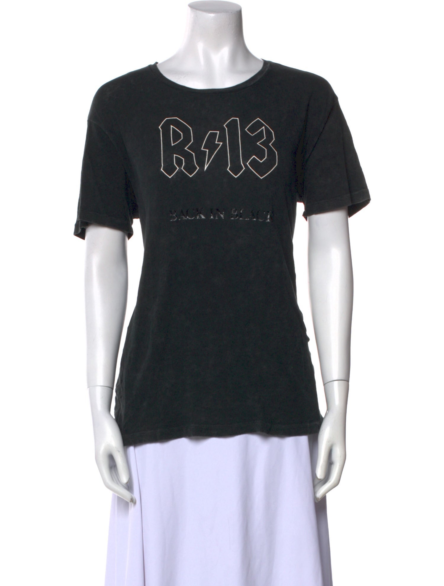 R13 Graphic Print Crew Neck T-Shirt