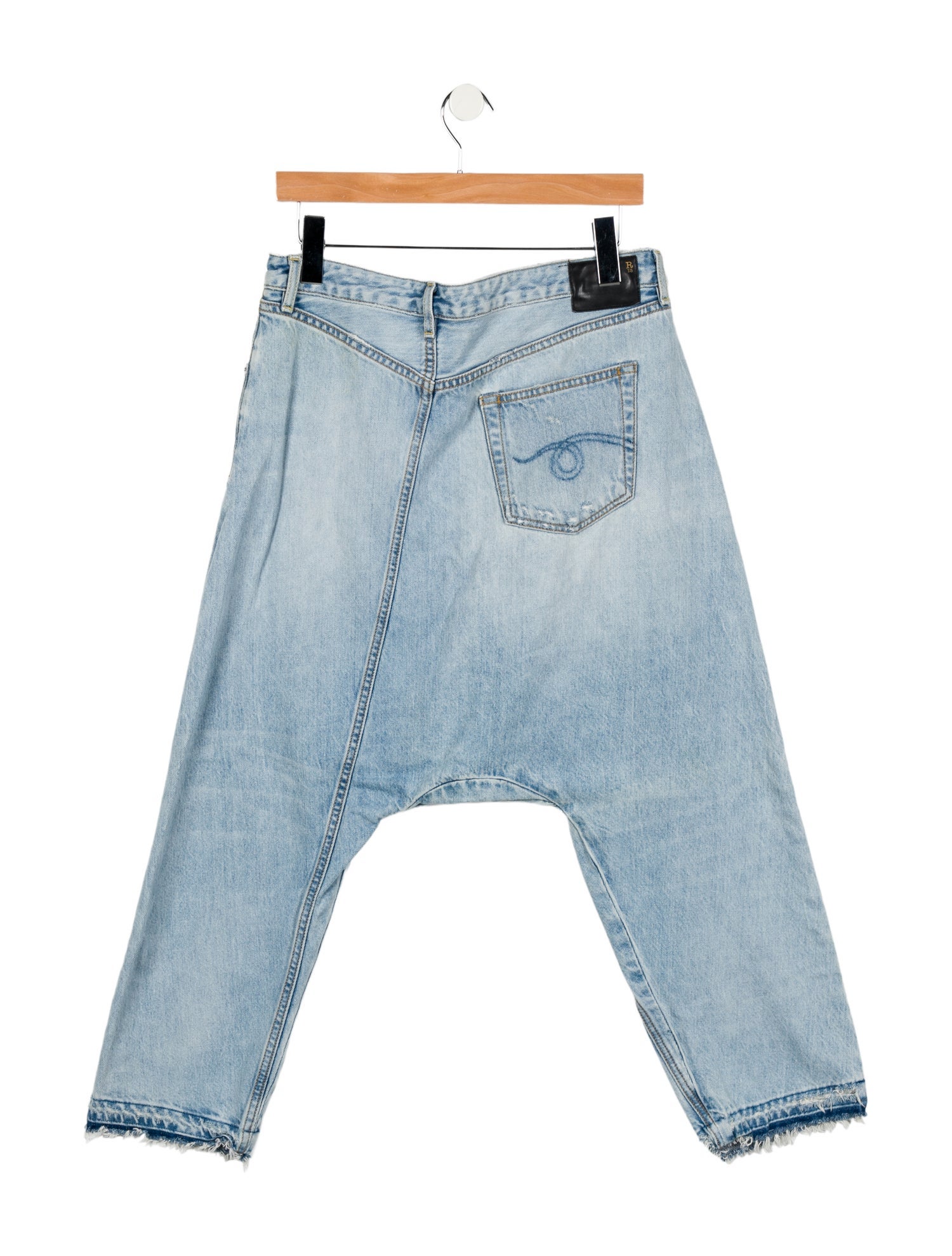 R13 High-Rise Straight Leg Jeans