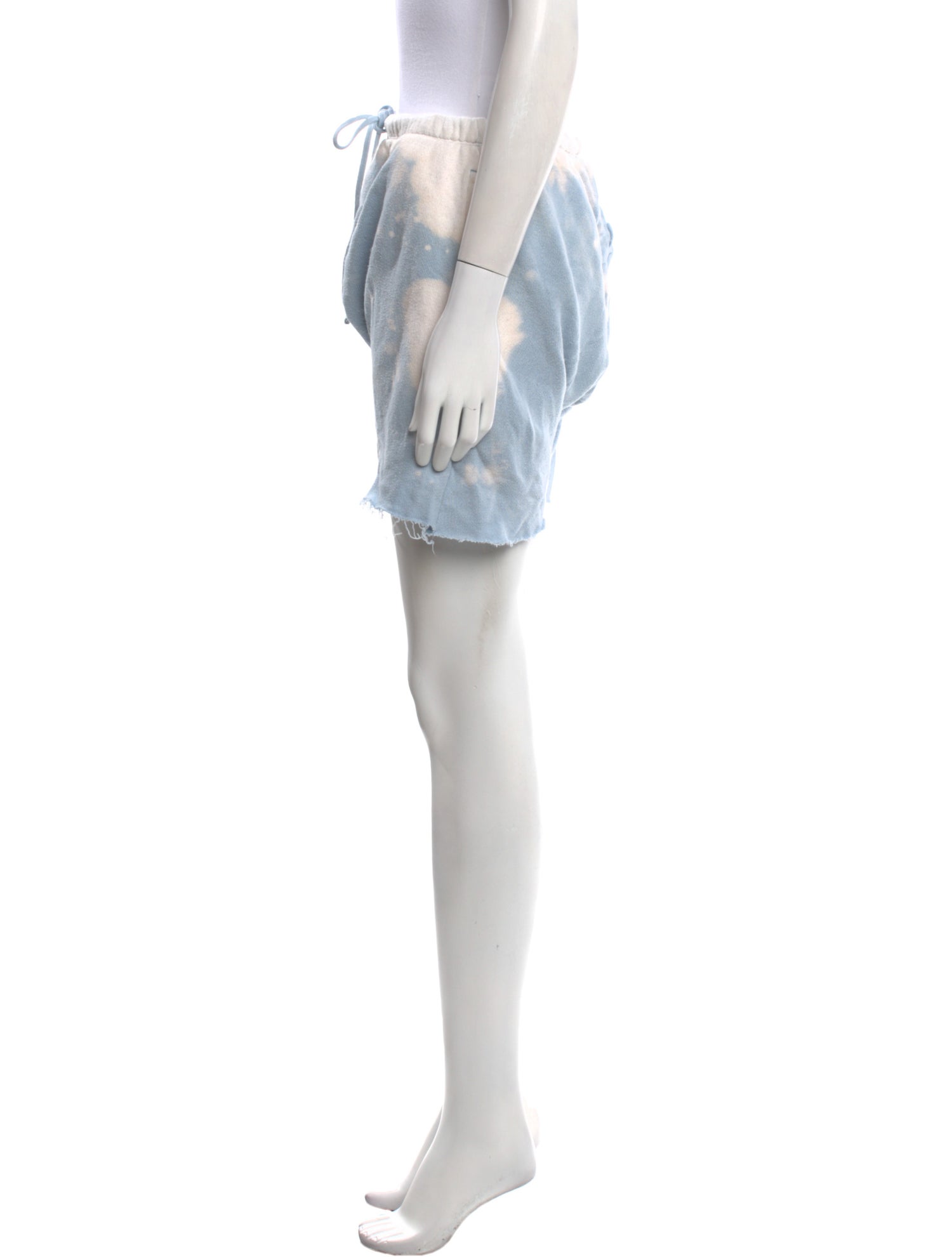 R13 Tie-Dye Print Mini Shorts