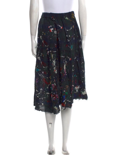 R13 Printed Midi Length Skirt