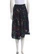 R13 Printed Midi Length Skirt