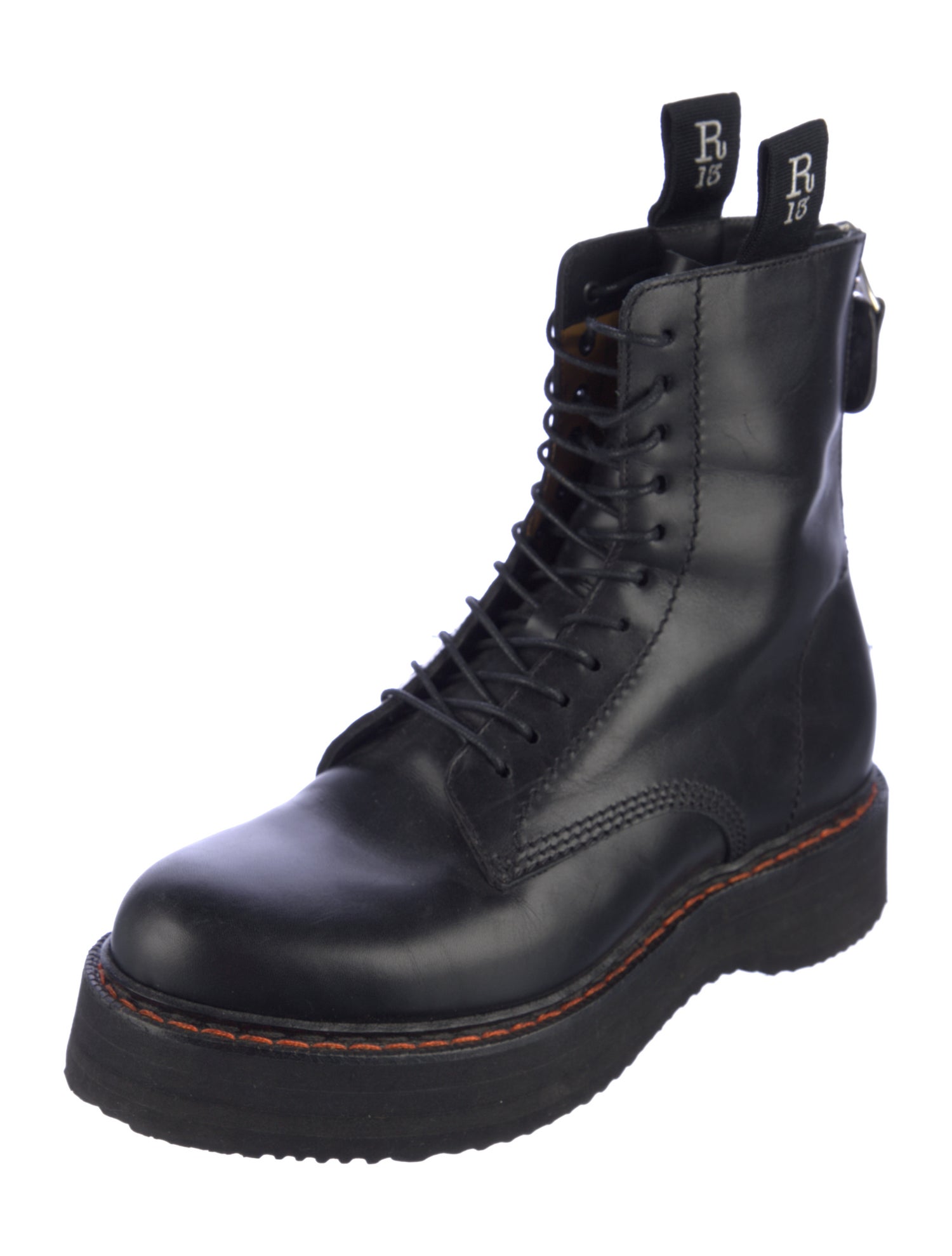 R13 Leather Combat Boots