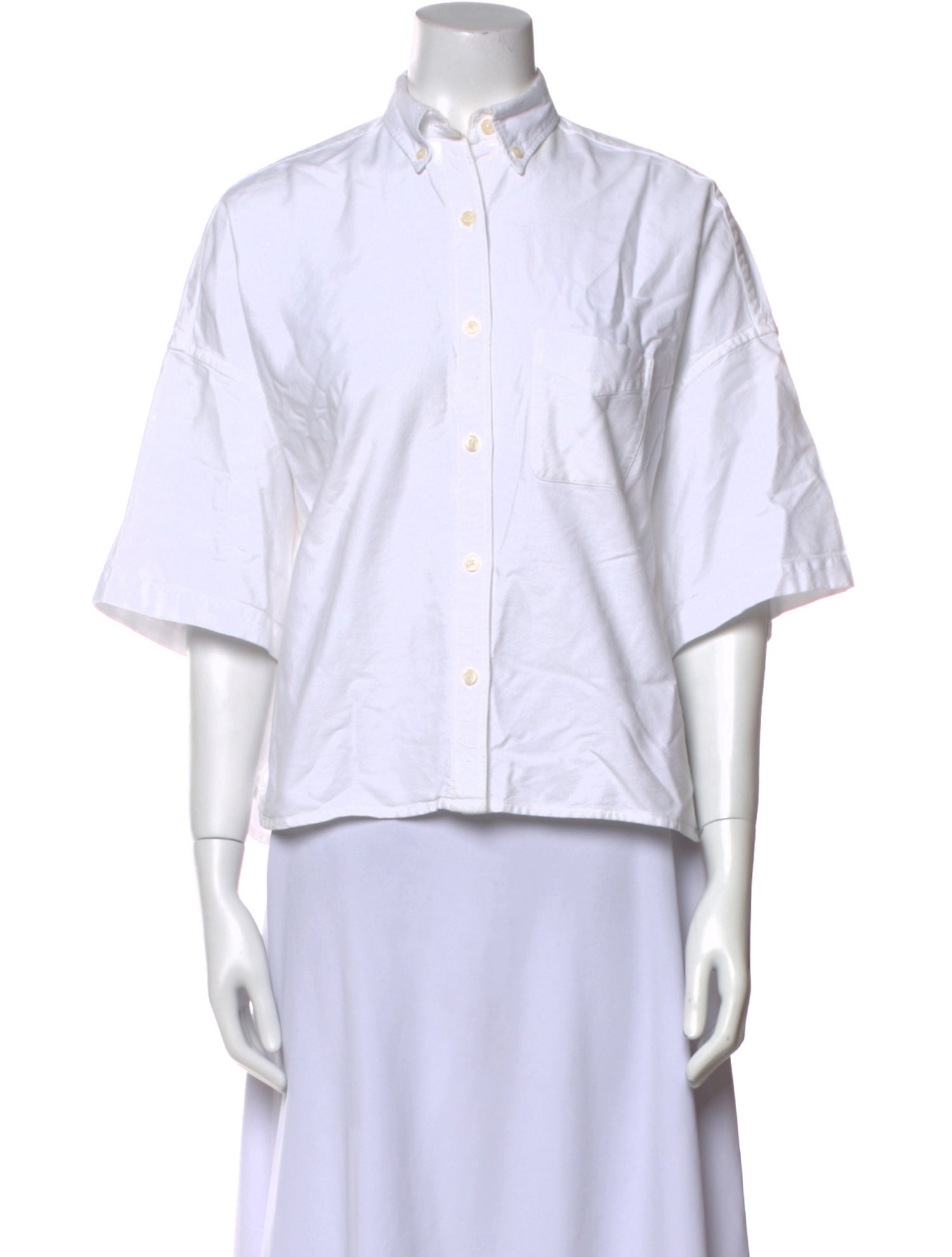 R13 Short Sleeve Button-Up Top