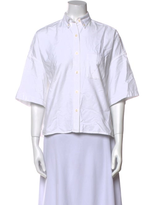 R13 Short Sleeve Button-Up Top