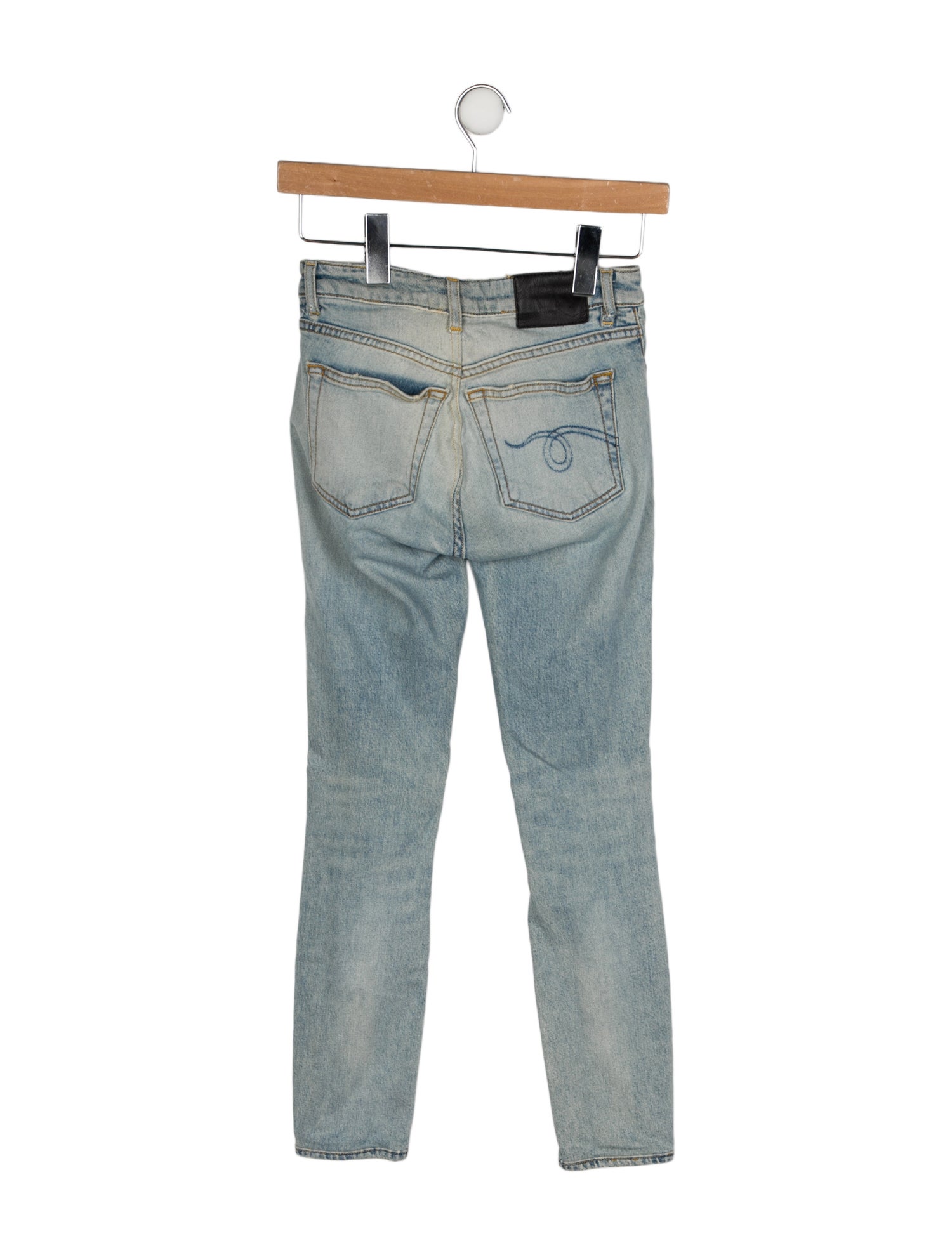 R13 Mid-Rise Skinny Leg Jeans