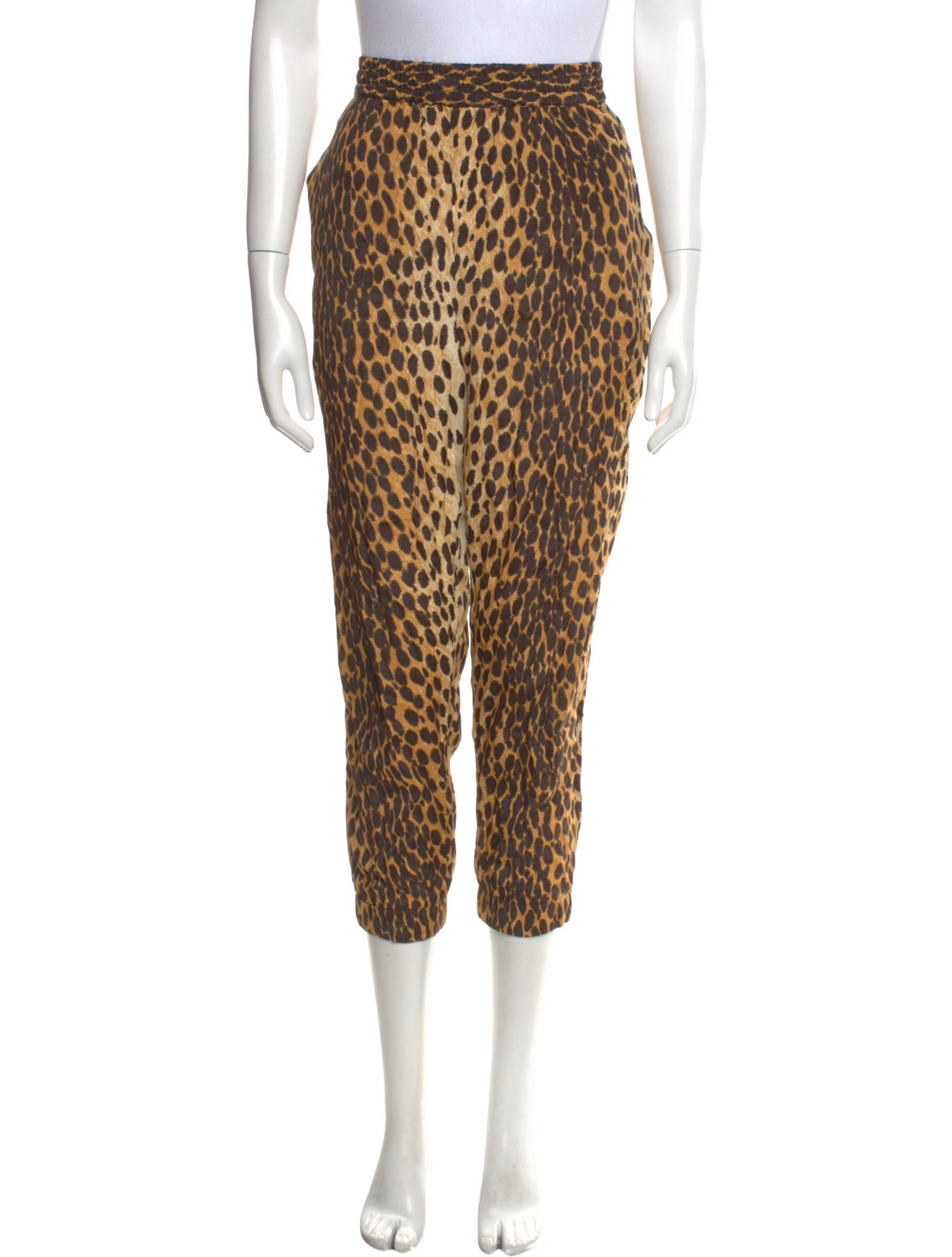 R13 Animal Print Skinny Leg Pants
