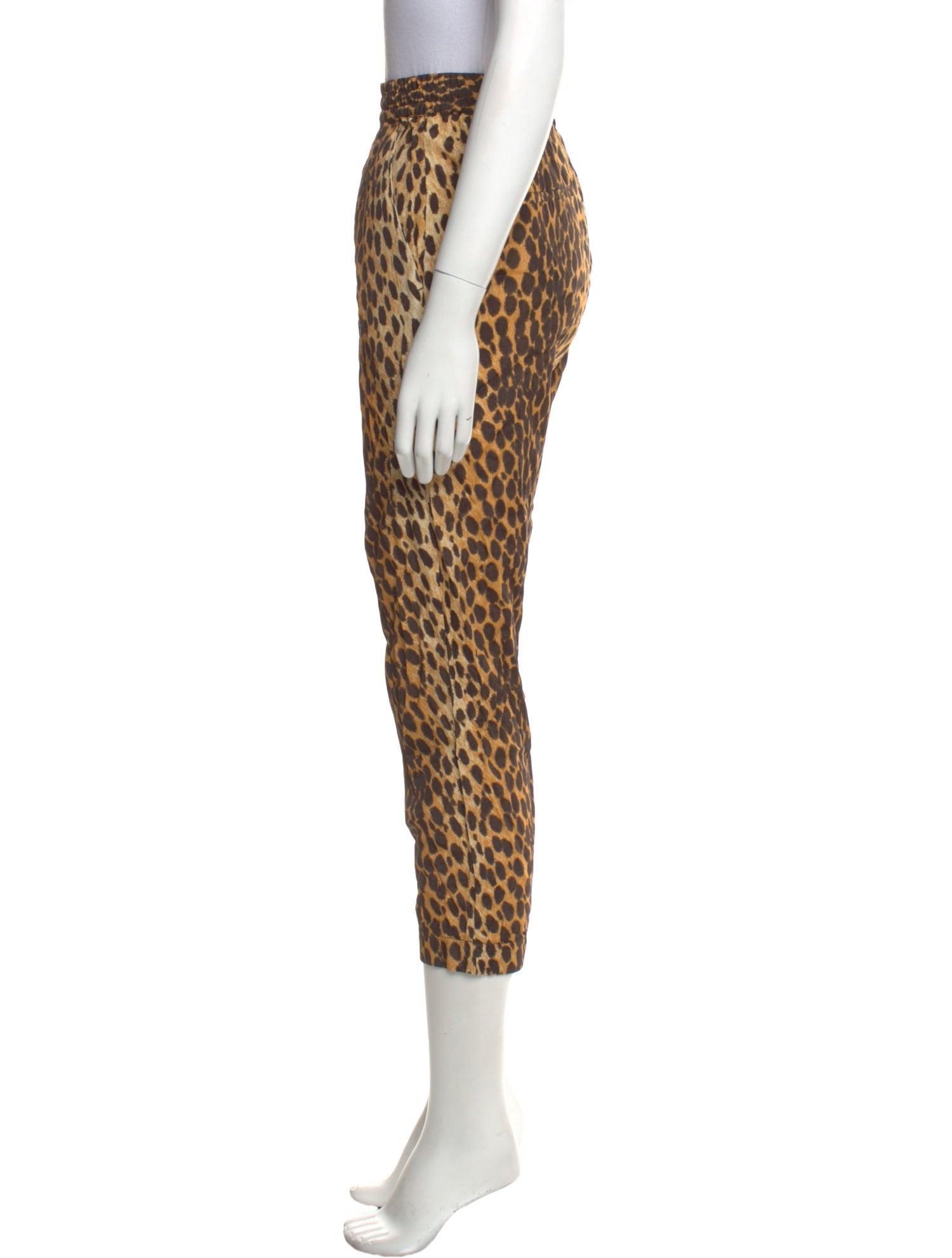 R13 Animal Print Skinny Leg Pants
