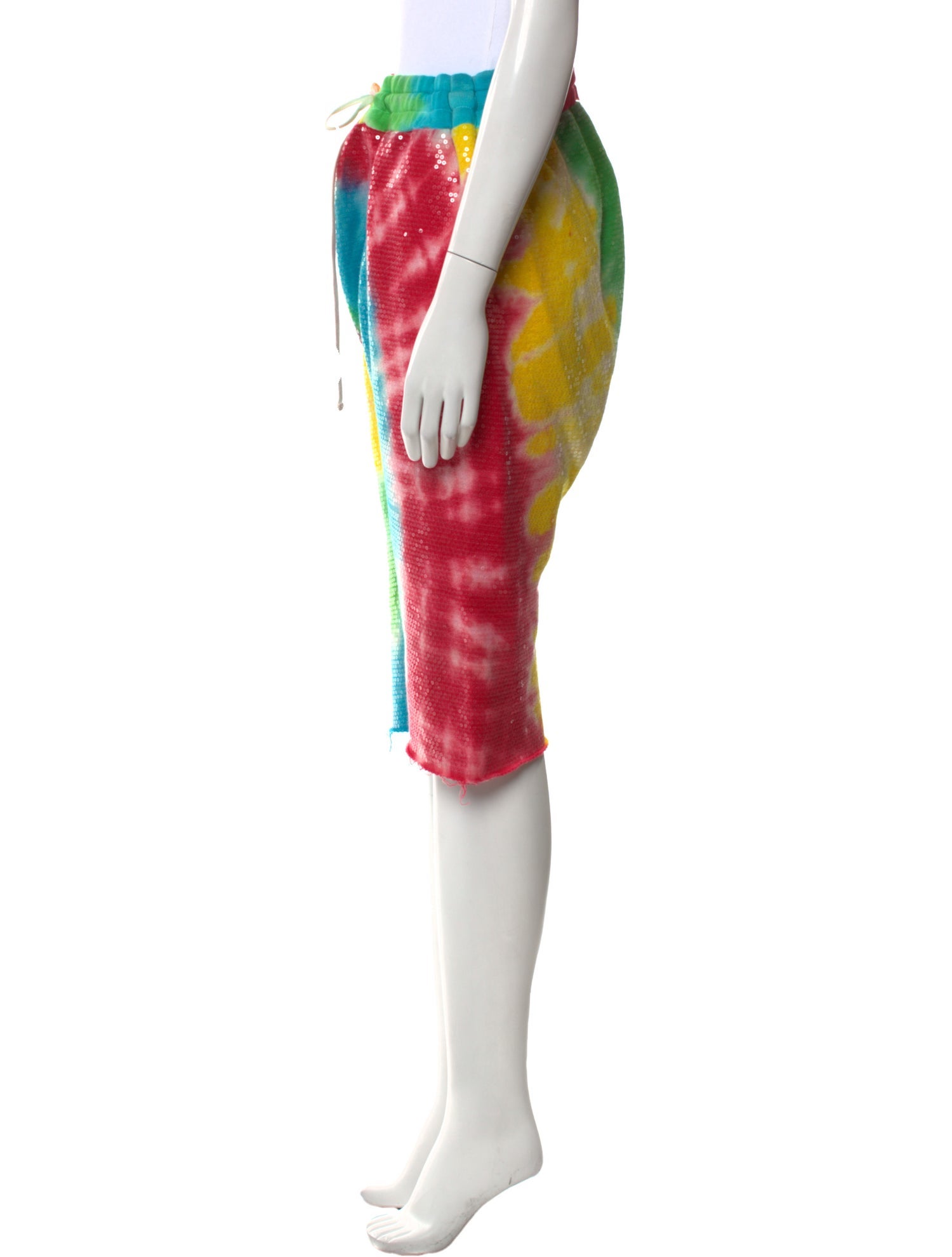 R13 Tie-Dye Print Knee-Length Shorts