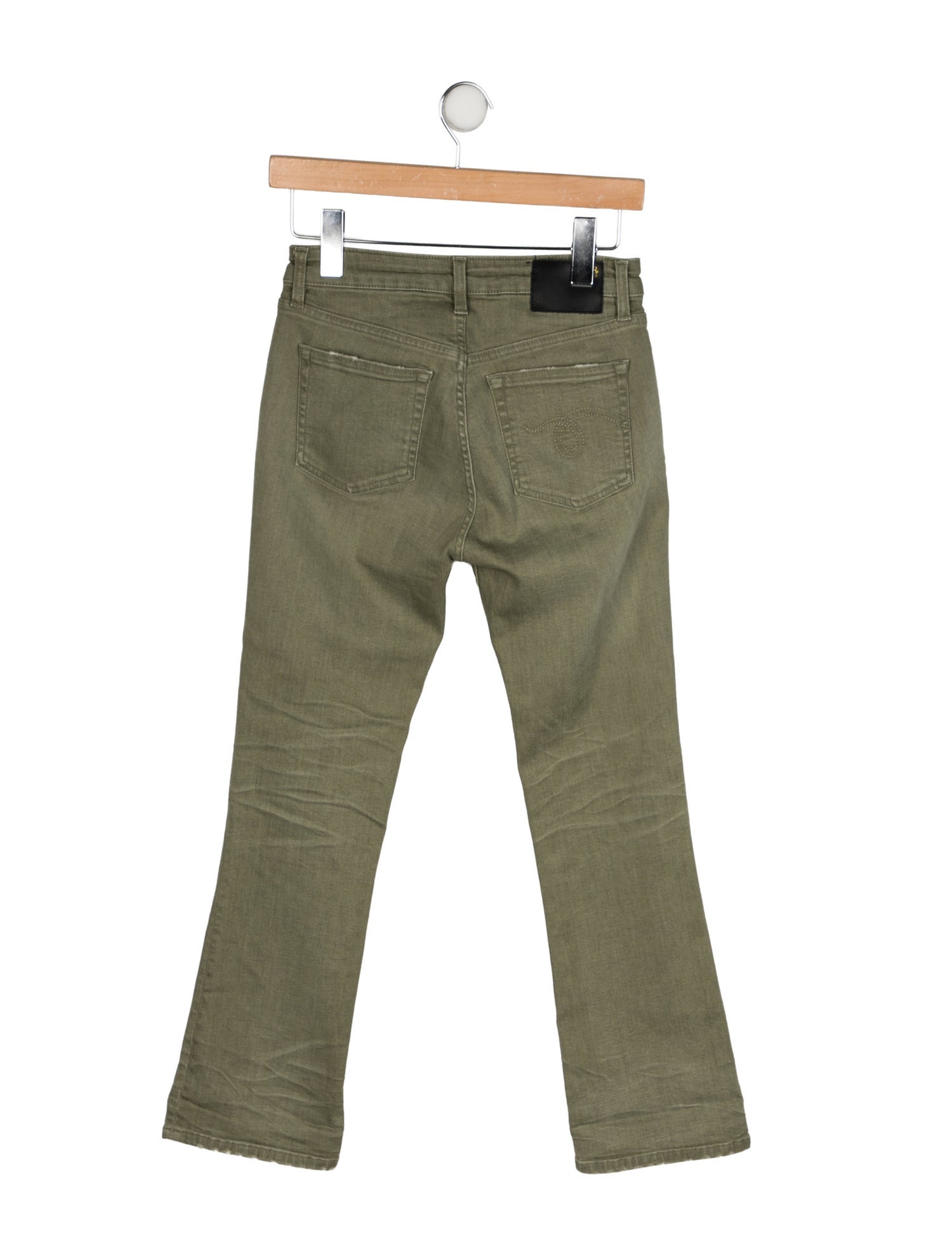 R13 Mid-Rise Straight Leg Jeans