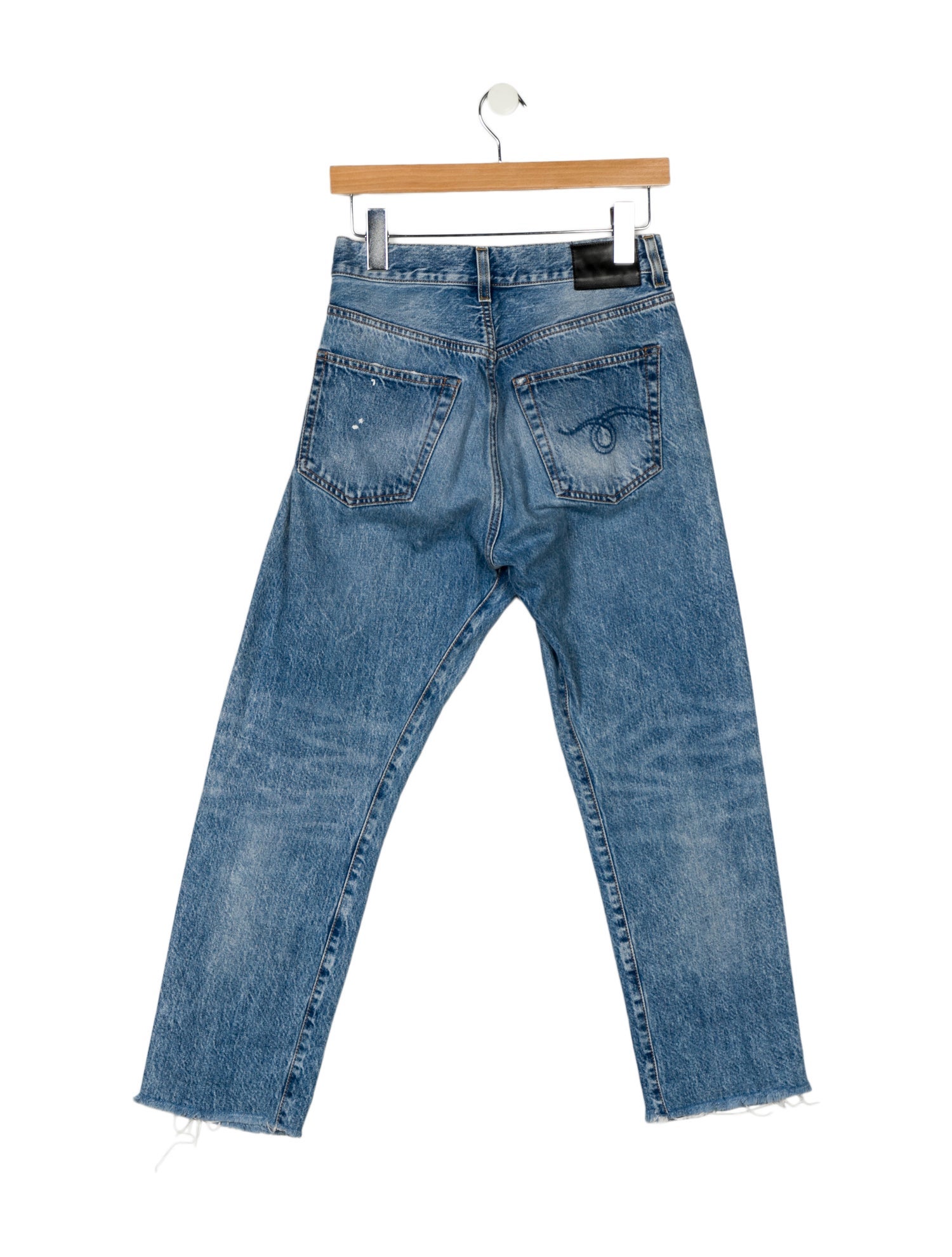 R13 High-Rise Straight Leg Jeans
