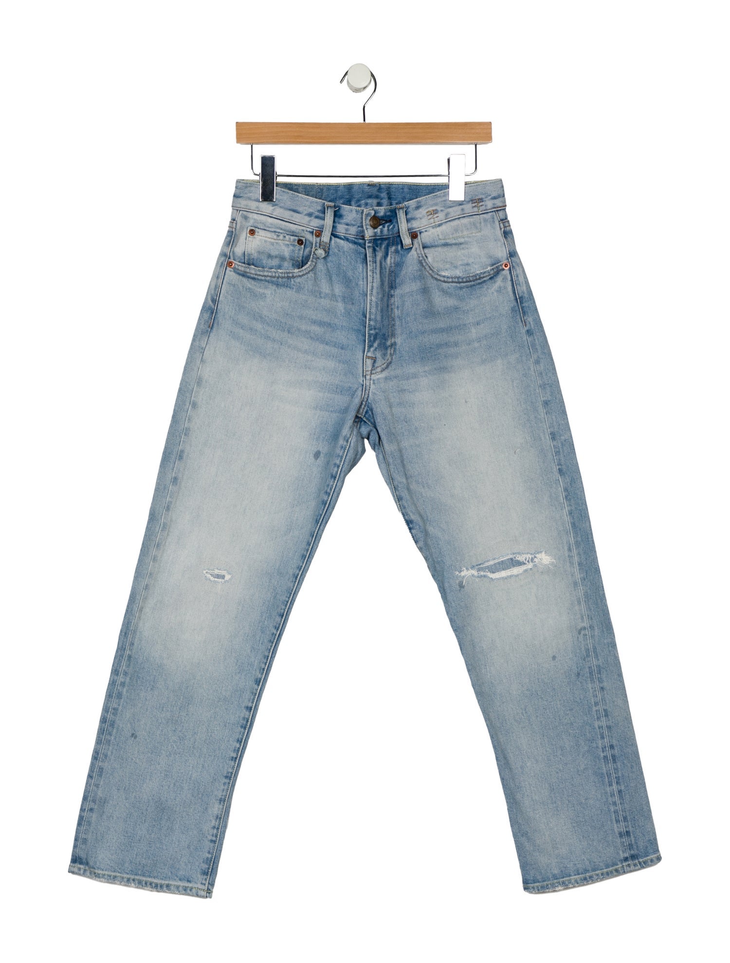 R13 High-Rise Straight Leg Jeans