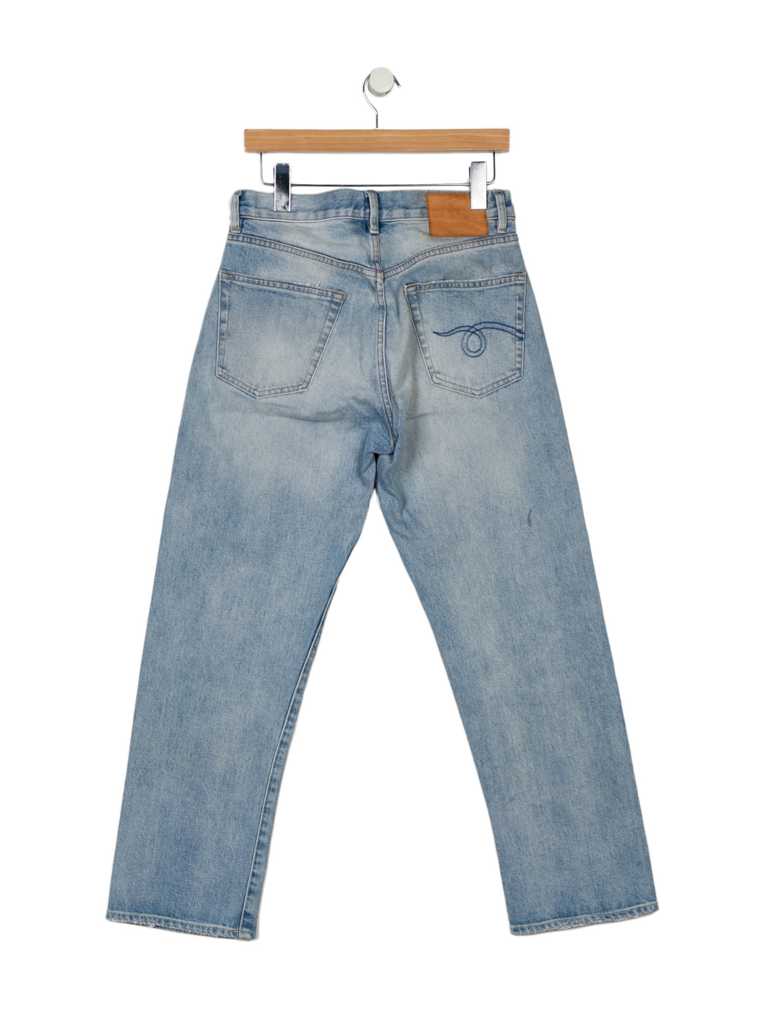 R13 High-Rise Straight Leg Jeans