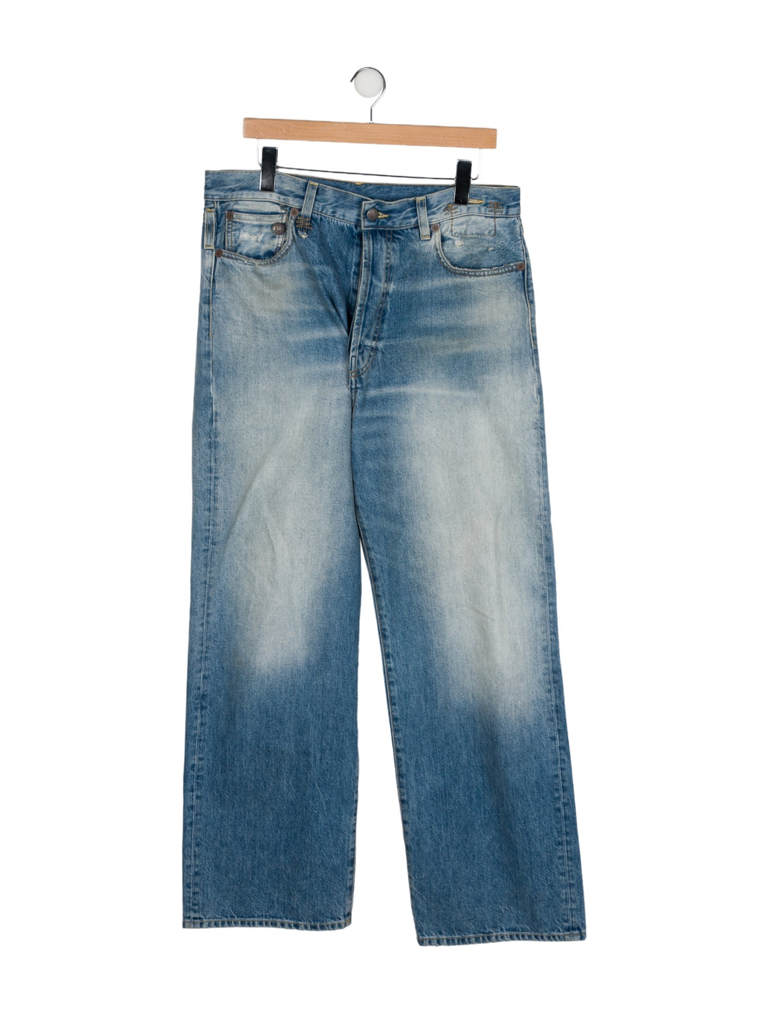 R13 High-Rise Wide Leg Jeans
