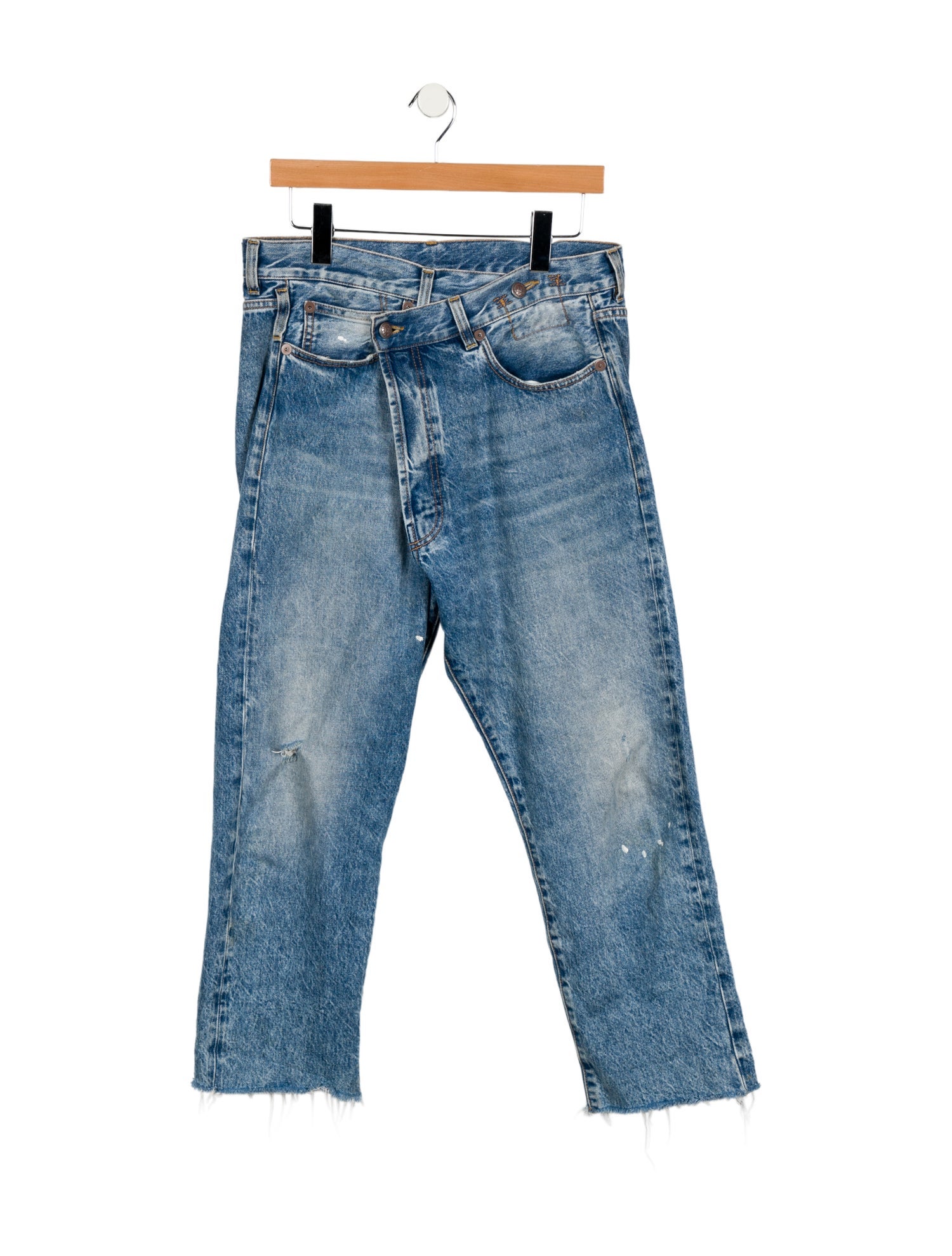 R13 High-Rise Straight Leg Jeans