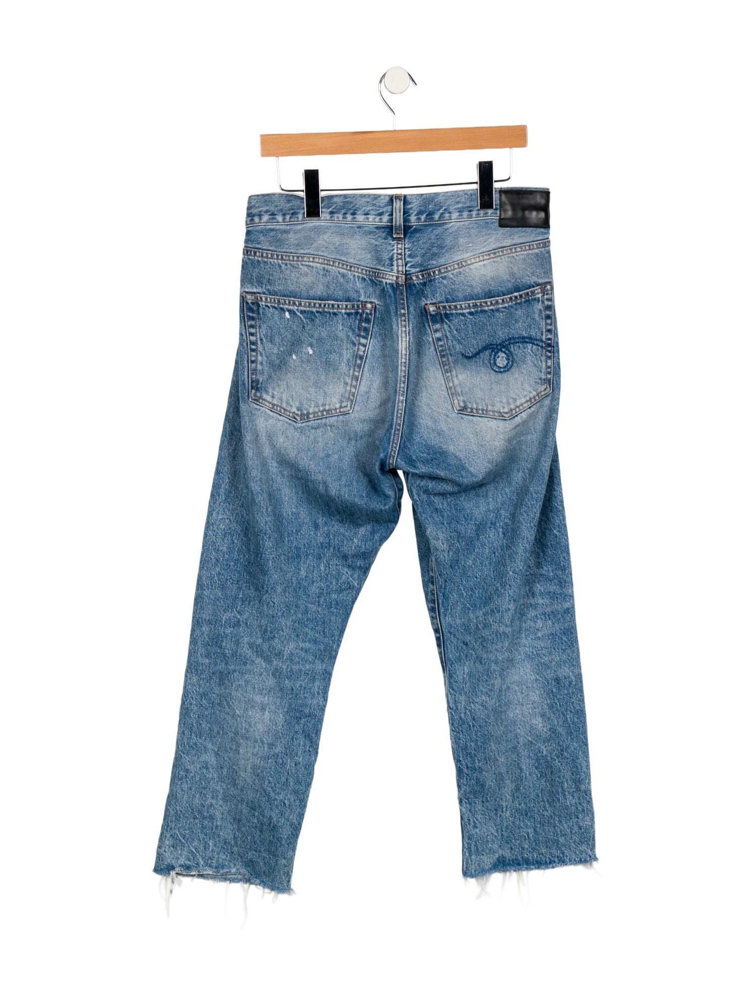 R13 High-Rise Straight Leg Jeans