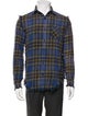 R13 Plaid Print Peacoat
